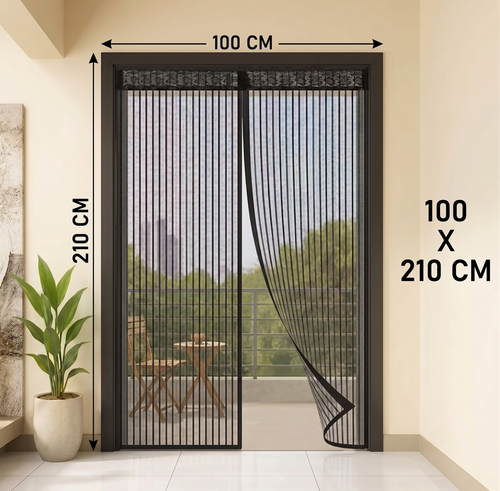 Mosquito Net for Door Polyester Magnetic Curtain
